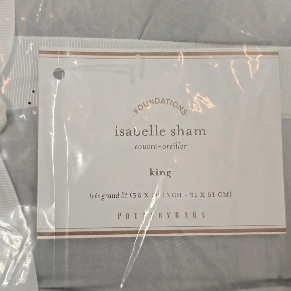 POTTERY‎ BARN| NEW! Isabelle King Sham| 36X20​